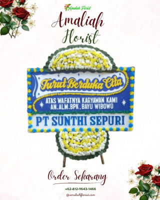 Papan Bunga Duka di Medan Baru